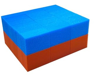 Steppan® 36 Filterschwämme 18 x Blau grob und 18 x Rot fein geschlitzt passend für Oase Biotec 36 und 36 Screenmatic bis 2016 (21,5 x 15,5 x 9 cm pro Schwamm) 1 Set.