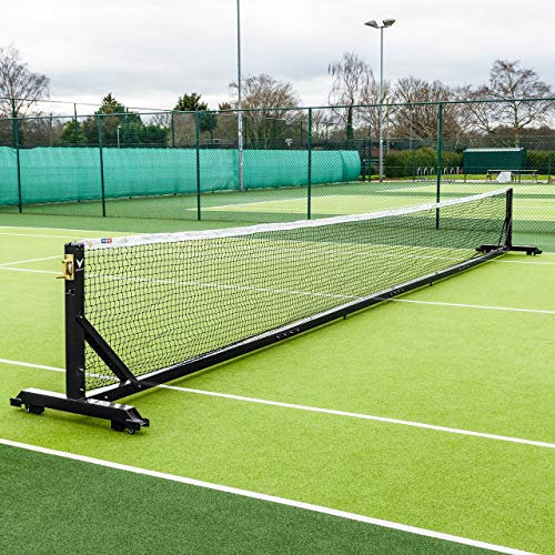 Vermont 360° freistehende Tennispfosten [Aluminium] | Einzel oder Doppel – ITF-genehmigt [Schwarz oder Grün] (Schwarz, Pfosten nur)