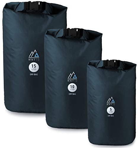 MNT10 Dry Bag Ultra-Light I Blau I Packsack in 5l, 10l, 15l I Wasserfeste Tasche Ultra-Light für Reisen und Outdoor I Trockenbeutel (Blau, 5 L)