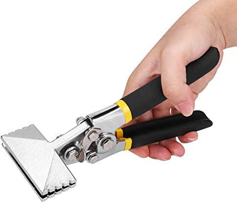 Couteuse à main droite en métal de 3,1 pouces 80 mm, outils de pliage de tôle pince à bec de canard, pour plier et aplatir la tôle