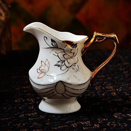 XXXXW Jarrita de Leche Creamer, de cerámica Creativa con la manija/Serving Pitcher/Salsa Pitcher/Leche café Creamer, Jug for la Cocina Jarrita para la Leche/Salsera