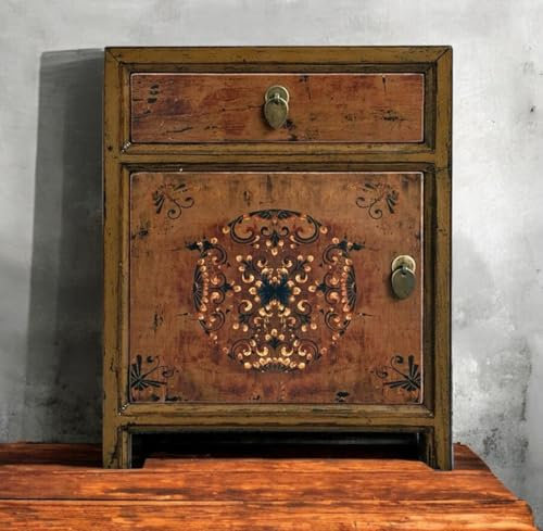OPIUM OUTLET Meuble Chambre Commode Table de Nuit Table de Chevet Console Buffet chiffonnier Cabinet Armoire Chinois Asiatique Oriental Antique Vintage Shabby-Chic