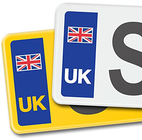 Car Vinyl Stickers - Durable UK Union Jack Flag and United Kingdom EU Design - Ideal UK Stickers for Europe Travel - Weather Resistant, Easy-to-Apply Decals