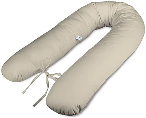 180cm Typ V XL Stillkissen Schwangerschaftskissen Lagerungskissen Seitenschläferkissen Handmade 100% Zertifizierte Baumwolle Geräuschlos ekmTRADE (8)