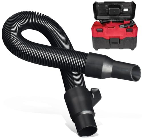 14-37-0105 Vacuum Hose for Milwaukee M18 Packout Vacuum 0970-20 0880-20, Fit 18V 2.5 Gallon Wet/Dry Shop Vac Hose Assembly - Internal Storage