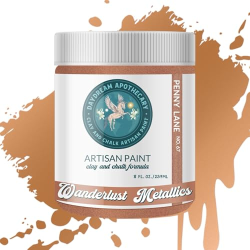 Daydream Apothecary Premium Chalk Style Paint for Furniture, Home Décor, Wood, DIY Interior Projects, Quick Dry, No Prep or Prime Needed, Matte Copper - 8oz