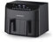 GOURMETmaxx Friggitrice a doppia camera 2x3,5L, nero | Airfryer + zone di cottura sincronizzate, funzione timer e display touch | Frittura a risparmio energetico | 10 Programmi | 2400 W