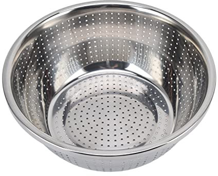 Panier de Lavage de Légumes, Passoire Multifonction en Acier Inoxydable, Panier de Vidange de Lavage de Fruits et Légumes, Panier D'évier à Base Plate pour la Cuisine et la Maison(30cm)