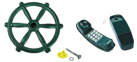 Colcolo Outdoor Steering Wheel Toy Swing Set Accessory Accessories Child Climbing Frame Kits Outdoor Swing Set for Boy Girl Children, No Handles