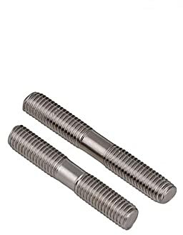 Doppelend-Gewindestange M3 ~ M16 Metrisch Edelstahl 304 Kopflose Stehbolzen Schraubenstange Zahnstange Doppelkopf-Gewindestange(M6(2pcs),40mm)