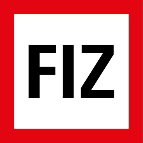 Aufkleber Brandschutz „FIZ“ Hinweis Feuerwehr-Informationszentrale Folie nach DIN 4066 | Größe wählbar Made in Germany, Größe: 30x30 cm