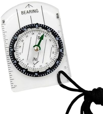 Compass - Portable Navigation Tool, Survival Direction Guide | Acrylic Hiking Compass for Backpacking Camping Hunting Equipment for Adventures to a