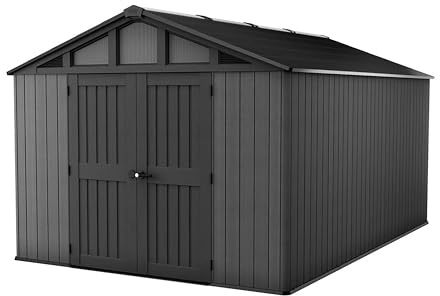 Keter Abri de Jardin Stronghold 1015-13.8 m2 - Gris Aspect Bois