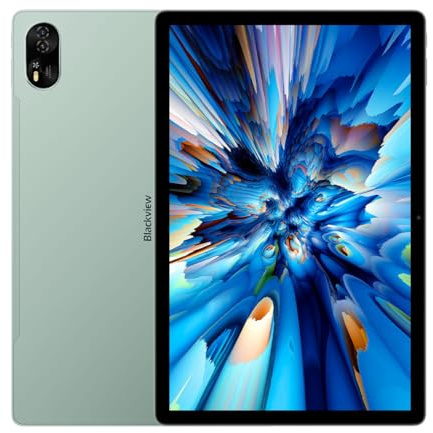 Blackview MEGA 8 Tablette Android 13 - 36 Go de RAM (12+24), 256 Go de stockage, appareil photo 50 MP, batterie 11000 mAh, PC, écran TÜV, caractéristiques AI, stylet, WiFi 5, DokeOS_P 4.1 (Vert)