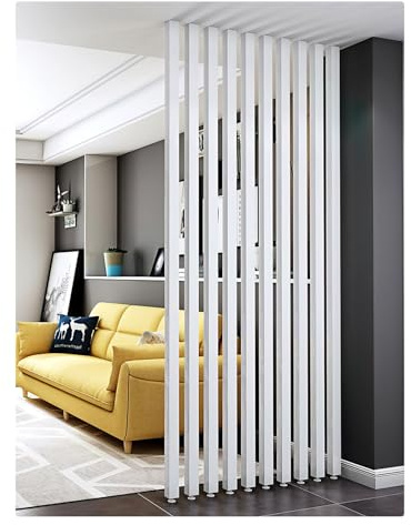 Boden-Wandsäulen-Trennwand-Raumteiler，Säule mit verstellbaren Füßen，Wohnzimmer, vom Boden bis zur Decke, Wandpfosten, Trennwände, Büro-Trennwände, Säulen(9root,230cm/90.5in/7.54ft)