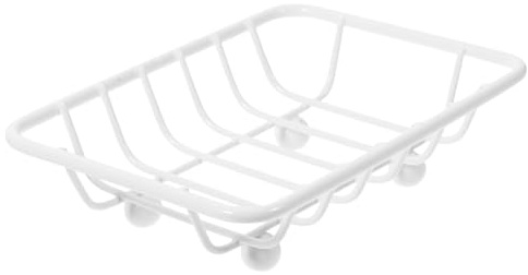 SHINEOFI Porte-Savon en Métal Compact 4.72X3.54X1.18In Égouttoir Drainant Mural pour Salle De Bain Douche Support Savon Pratique
