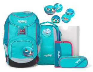 ergobag Pack Set ergonomischer Schulrucksack, Vorgänger-Kollektion, flexibel 6-teilig 1.Klasse Grundschule