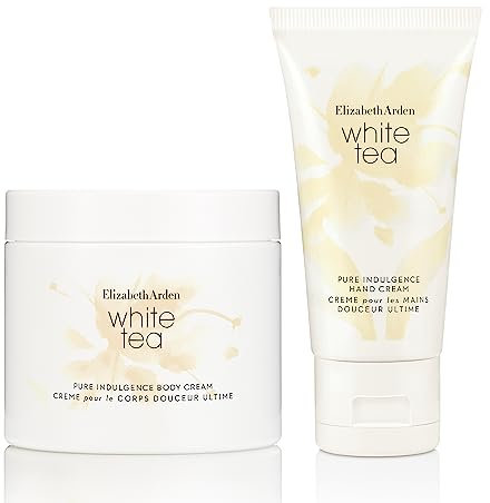 Fragrance Bundle: Elizabeth Arden White Tea Body Cream (400ml) + Hand Cream (30ml)