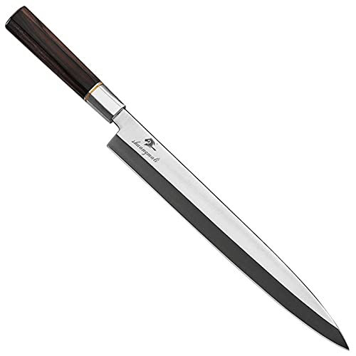 Sashimi kinfe 5CR15 Acero inoxidable DebA Sushi Chef Cuchillo de cocina Yanagiba Filetaje Salmón Pescado Cuchillo Cuchillo Cuchillos Chef Cuchillo (Color : 12 inch)