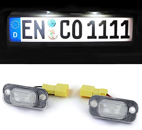 LED Kennzeichenbeleuchtung Weiß 6000K für VW Golf 2 83-92 Jetta 2 84-92