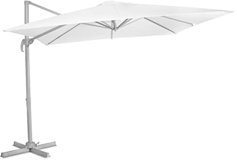 VONROC Premium Freitragender Sonnenschirm Balkon - Neigbar, Rechteckig, 360° drehbar, 300X300CM - Sonnenschutz für Terrasse & Garten - Sonnenschirm groß