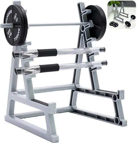 Squat Rack Stifthalter für Schreibtisch, lustiges Schreibtisch-Zubehör für Büro, Augenster Langhantelständer, Stifthalter für Fitnessstudio, einzigartiger Organizer für Männer, Mini-Gewichtshalter aus