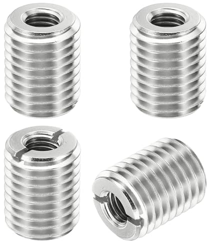 PATIKIL 4Stk Gewinde Adapter Hülse Reduzier Mutter M20x2.5 Männlich auf M10x1.5 Weiblich Reparatur Einsatz Mutter Schraube Reduzierer Edelstahl Befestiger 25mm