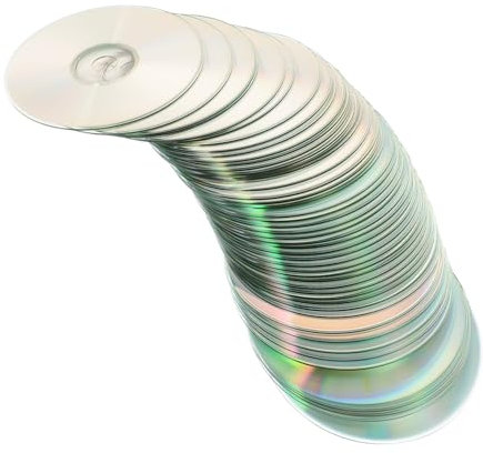 HOMSFOU 50pcs Hand Decorated Discs Picture Ornament Home Decor Blank Mini Blank for Crafts Plain Discarded Cd s Bird Cd s Creative s Reflective