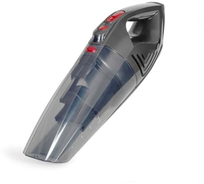 Aspirapolvere Portatile Livoo Doh137r Per Solidi E Liquidi - 70 W - 2 In 1 - Filtro Lavabile - Serbatoio Da 150/550 Ml - Grigio/rosso