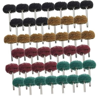 JECOMPRIS 40stücke Teiliges Nylon Polierpad Mit Schleifköpfen Zum Polieren Schleifen Und Reinigen Edelstahl Werkstatt Und Zuhause
