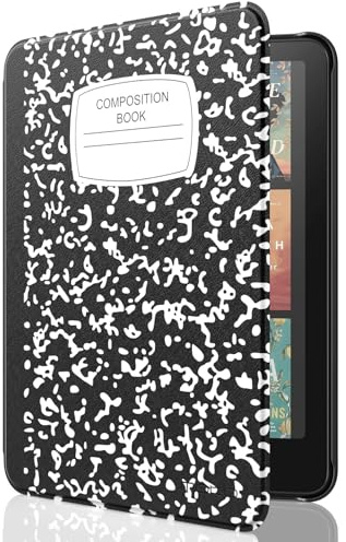 MoKo Étui Compatible avec 7 Kindle Paperwhite (12th Generation-2024) and Kindle Colorsoft Signature Edition 2024, Etui léger avec Auto Wake/Sleep pour Kindle Paperwhite 2024, Carnet Noir
