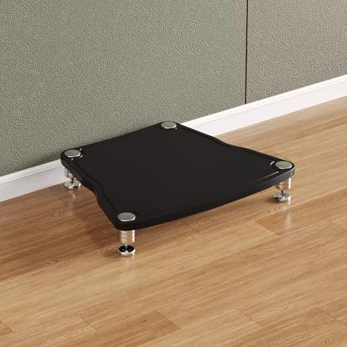 Robustes Audiokomponenten-Rack, Medienständer, Audio-/Video-Medienständer, 1 2 3 4-lagiger Display-Plattenspieler-Stereo-Receiver, Stereokomponenten-Ständer für Xbox One/Plattenspieler/TV/PS