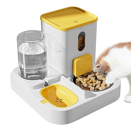 Kattmatare – automatisk kattmatare | Kattmatautomat | husdjursmatare | automatisk matmatare och vattenautomat | Kattmatare med vattendispenser | automatisk husdjursmatare för små husdjur, katt, hund