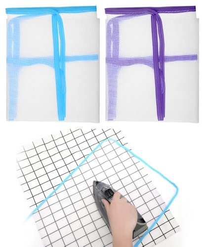 Mabor 2Pcs Pressing Cloth for Ironing, Ironing Cloth to Protect Clothes Scorch- Saving Mesh Protector Insulation Pad Cover for Delicate Clothes Fabric Protector Tool