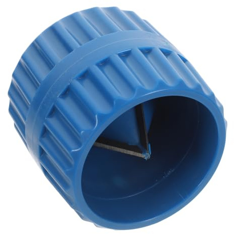 NULYLU Utensile di Sbavatura per Tubi in Rame, Alta Efficienza, Smussatore Interno ed Esterno, Abs Blu, per Officina e Impianti Idraulici