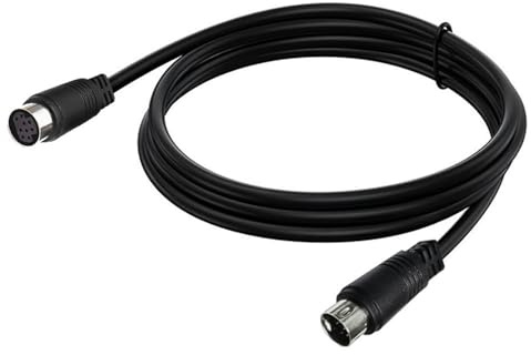 FeiYeup 9 Needle 9Pin S-Video Small Din Adapter Extension Cable Line Straight/Elbow S Video 9P 9Pins Small DIN Video Cable Wire Video Cable