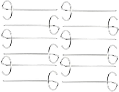 Brochettes Verticales de Barbecue en Acier Inoxydable, 12 Pièces