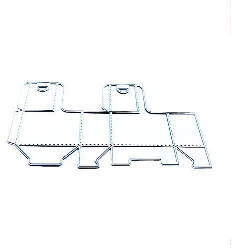 Plantilla de troquelado de metal para caja 3D, troqueles de troquelado