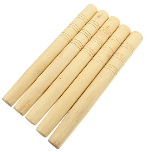 OFFSCH 5pcs Wooden Handles Landscaping Tool Replacement Set Hardwood Wood Handles for Garden Hoe Shovel Hammer Suitable for Garden Accessories