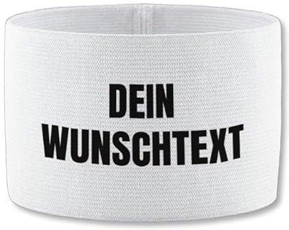 Geschenk mit Namen personalisiert by Shirtracer - Jako Kapitänsbinde - Wunschtext - Eigener Text personalisiert - selber gestalten Fußball Captain Name
