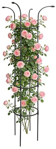 Enrejado de jardín | Soporte estable a prueba de óxido para plantas trepadoras, enrejado de de flores | para vid, rosa, clemátide, pitahoria, pepino, hortensias, jazmín, pothos