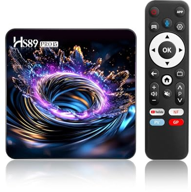 Android 14.0 TV Box, 4 Go RAM 32 Go ROM, RK3539 Quad-Core, WiFi 6, 4K HD