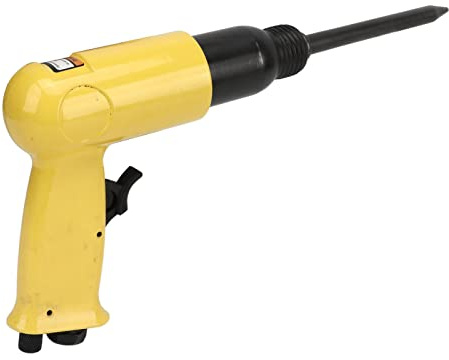 Aramox Kit Martello Pneumatico da 1 4 Pollici Scalpello Pneumatico in Acciaio Legato Scarico Anteriore 3000 Giri/min con 3 Scalpelli e Punta da Trapano per la Rimozione della Ruggine Scanalatura delle