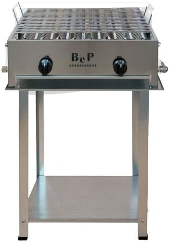 BeP Barbecue Gas Acciaio Inox 100% Made in Italy Artigianale 2 FUOCHI