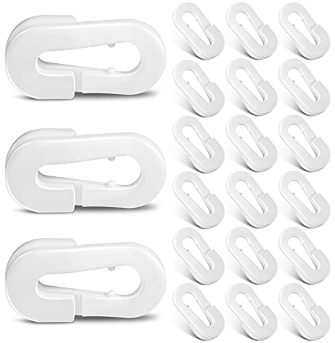 Yookeer 20 Stücke Fußball Netzclips Fußballtor Netzclips Fußballtor Zubehör Kunststoff Netzclips Weiß Fußball Netzclips für Fußball Tennisnetze Outdoor Sportler Team Kollegen Trainer