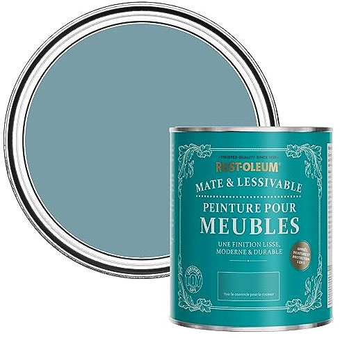 Rust-Oleum Blue Furniture & Skirting Board Paint in Matt Finish - Pacific State 750ml