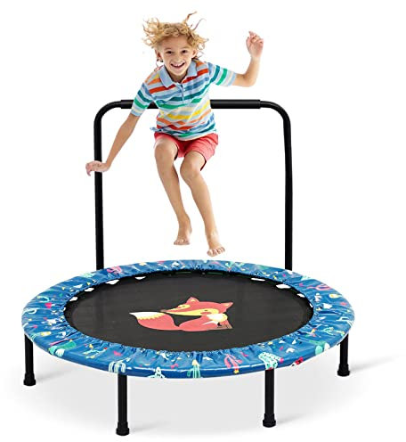 HOMCENT Kindertrampolin Kinder, 96 cm Mini Trampolin für Kinder Indoor Outdoor Jumping Gartentrampoline