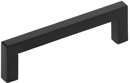 SOTECH 10 Stück Möbelgriffe E8 BA 96 mm schwarz matt brüniert | Edelstahl SS201 Schrankgriffe Kommodengriffe für Küche Bad und mehr