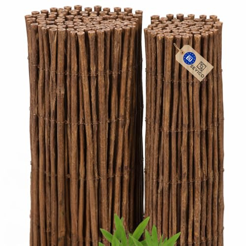 Sevico Weidenmatte Sichtschutzmatte in 10 Größen Weidenzaunmatte für Garten, Balkon und Terrasse Sichtschutz Zaun Balkonsichtschutz Sonnenschutz Indoor & Outdoor 120x500 cm