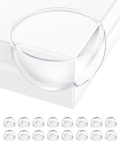 Eckenschutz Baby, Kantenschutz Baby Transparent Eckschutzkanten - 16 Stück, Rund